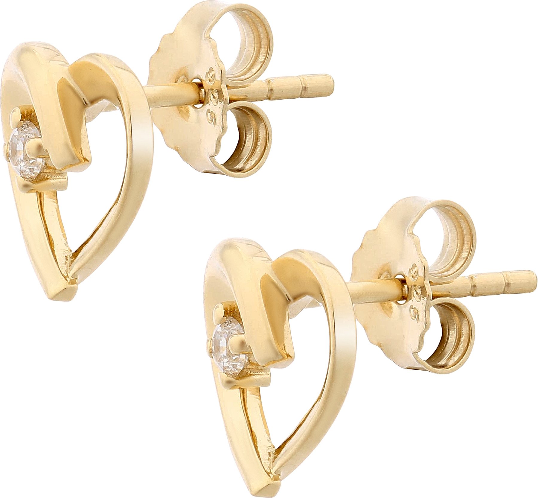 Orphelia 'Mera' Damen Ohrstecker aus 925er Sterling Silber - Gold zo-7370 G