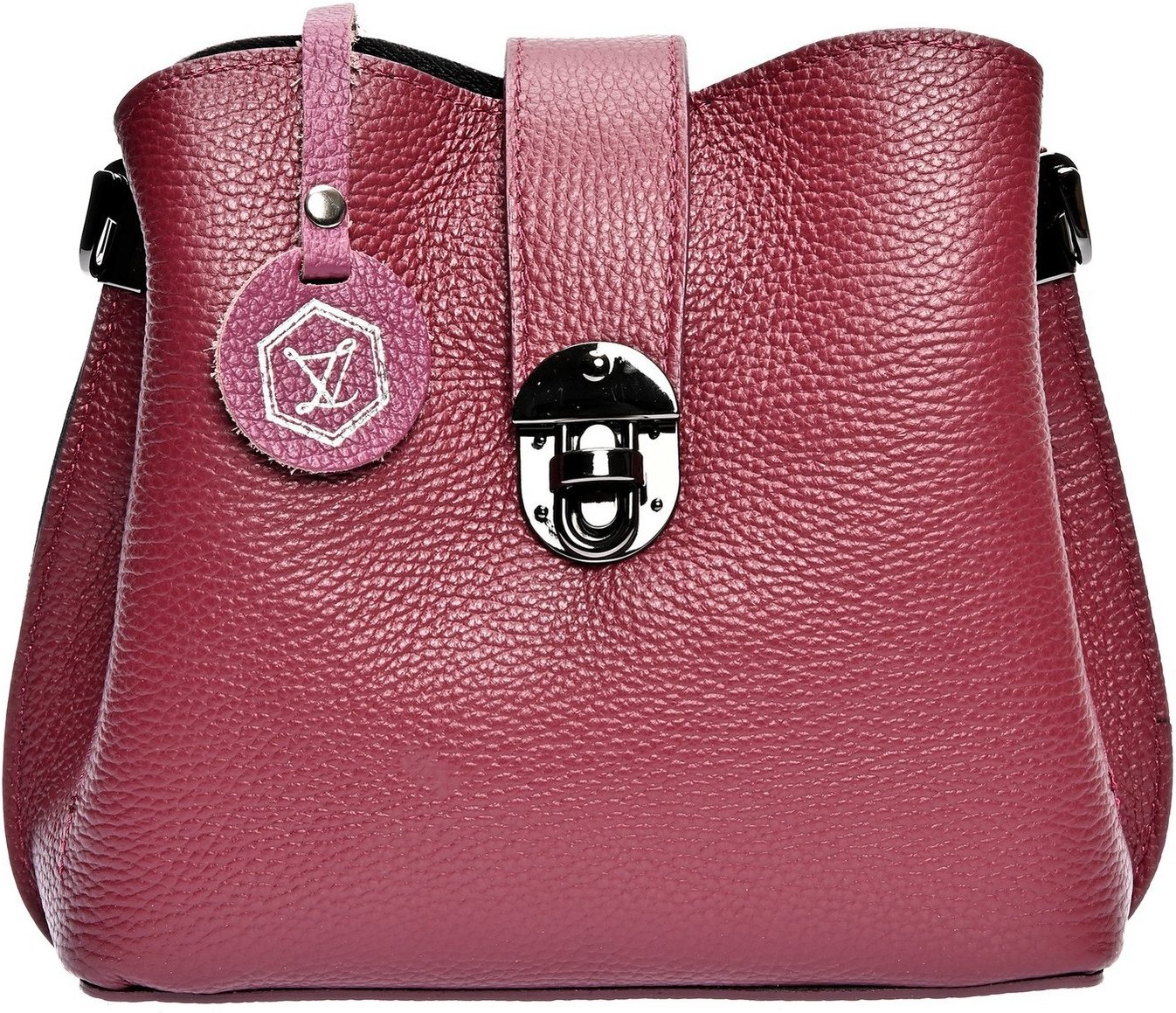 Luisa Vannini Violette Lederhandtasche