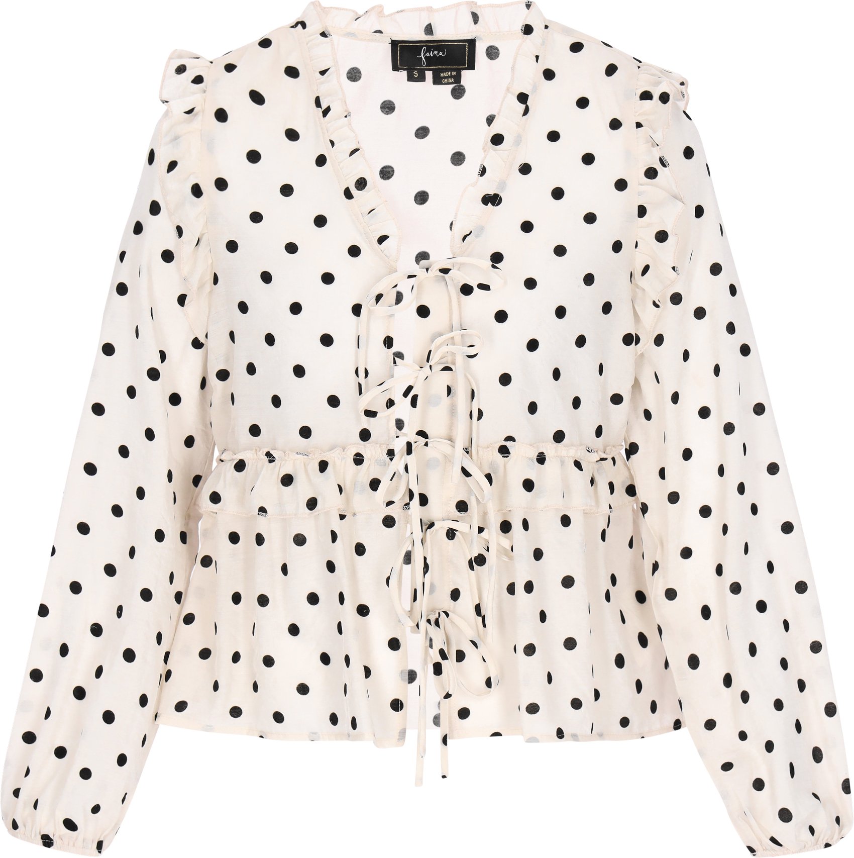 Thumbnail - Faina Bluse Frauen Creme