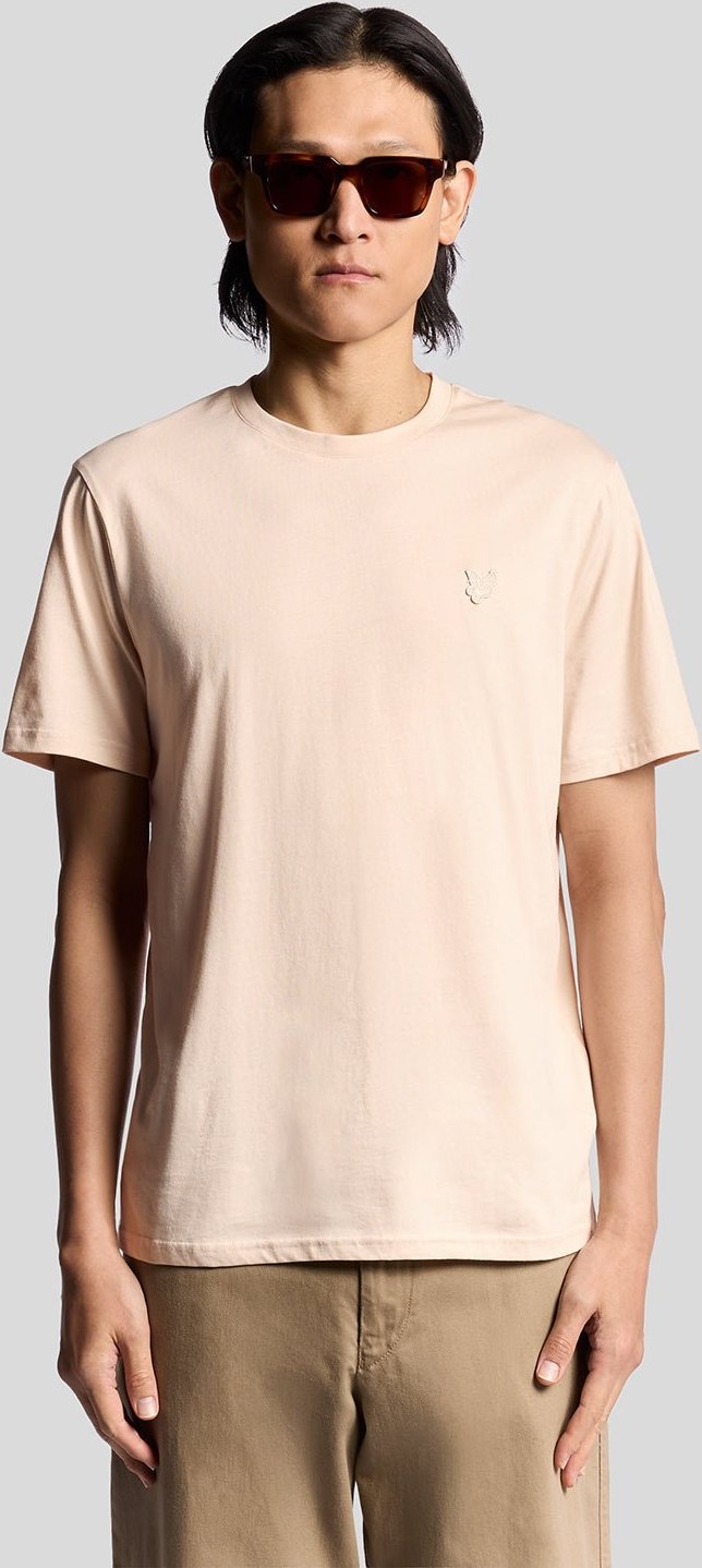 Lyle & Scott T-Shirt aus superfeiner Baumwolle – Rosa