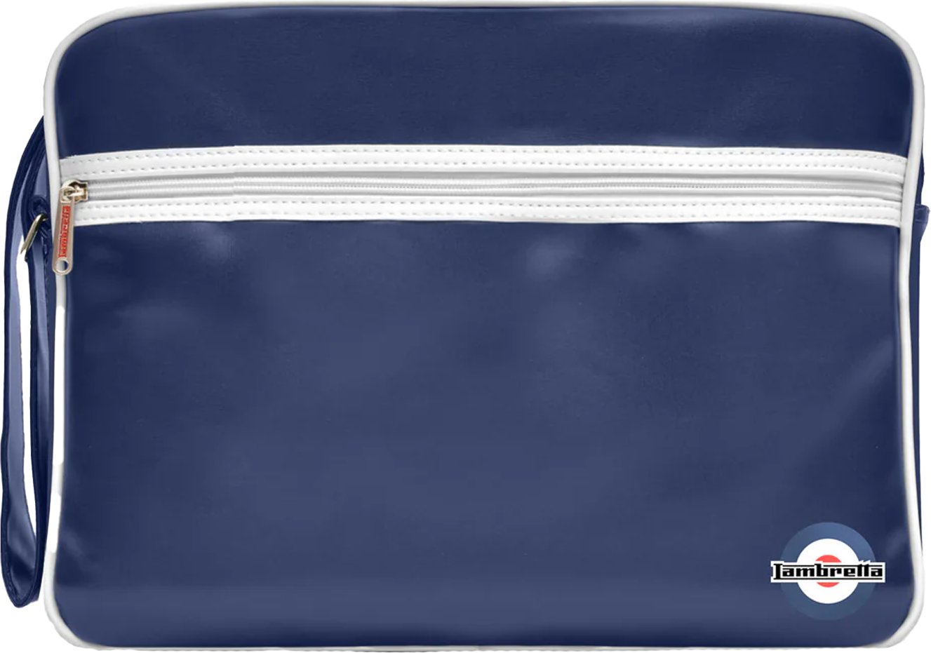 Lambretta - Herren/Damen Unisex Tasche, Retro (Marineblau/Weiß)