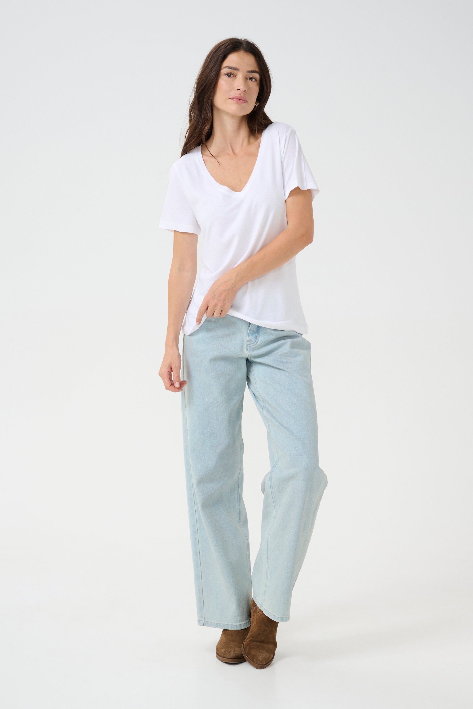 T-Shirt in regulärer Passform white