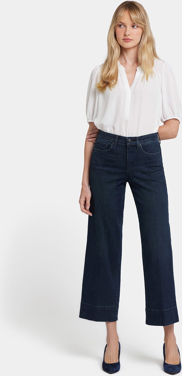 Teresa Weite Knöchelhose | Obsidianblau