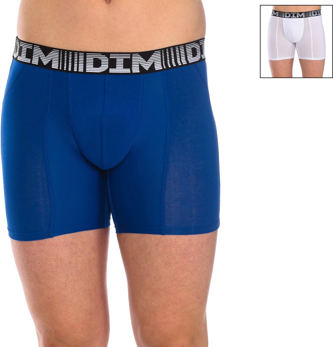 Pack-2 Herren 3D Flex Air Cotton Long Boxershorts D01N2