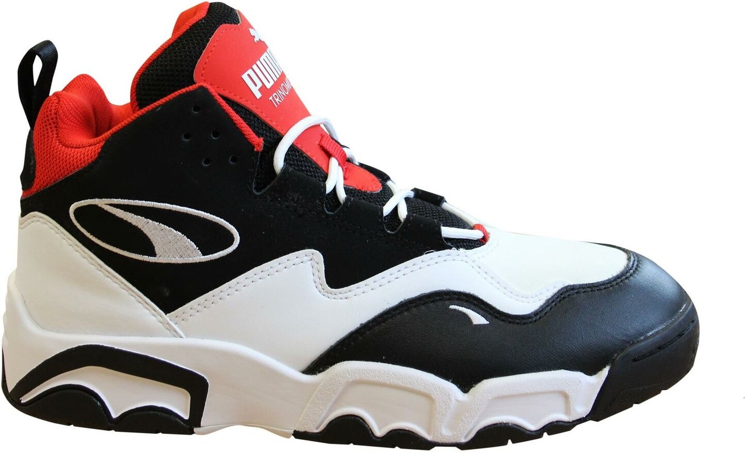Puma Trinomic Quelle Mid White Black Red Schnüren -Trainer 369829 03