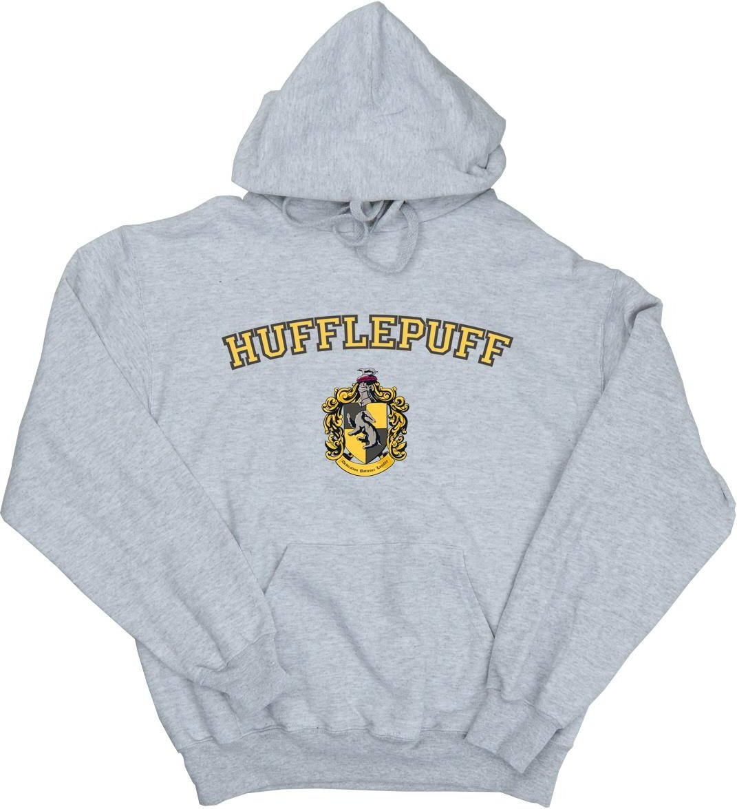 Harry Potter - "Hufflepuff" Kapuzenpullover für Mädchen (Grau)