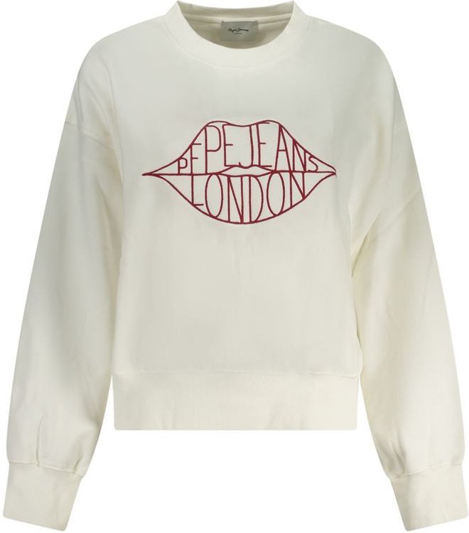 Pepe Jeans Bianco Baumwoll Damen Sweatshirt