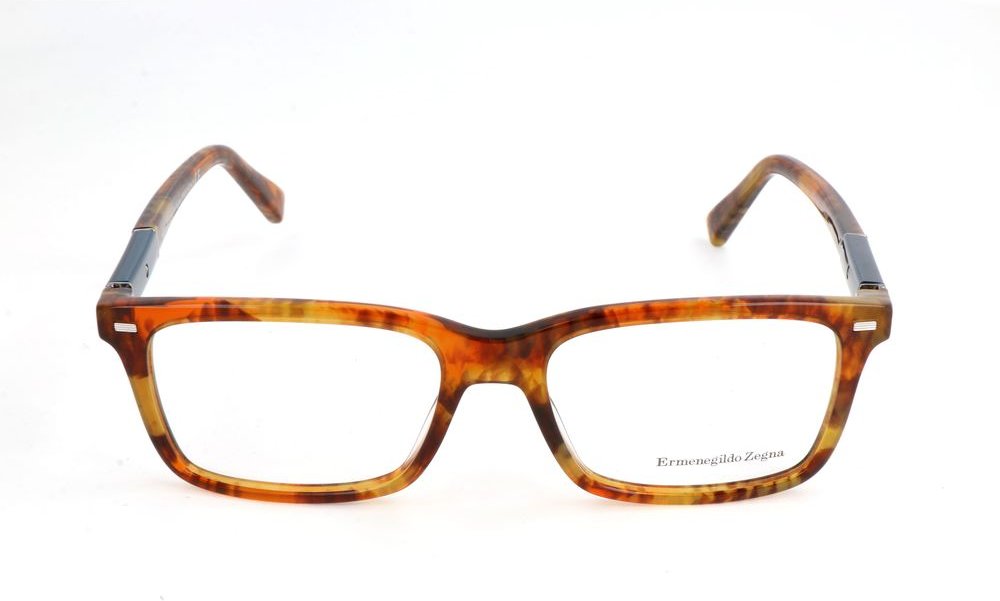 Ermenegildo Zegna Rechteckige Acetat Brillenfassung