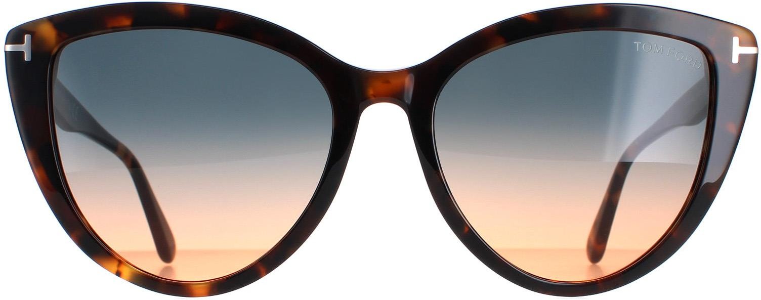 Tom Ford Sonnenbrille FT0915 Isabella 55P farbig Havanna Grün Verlauf