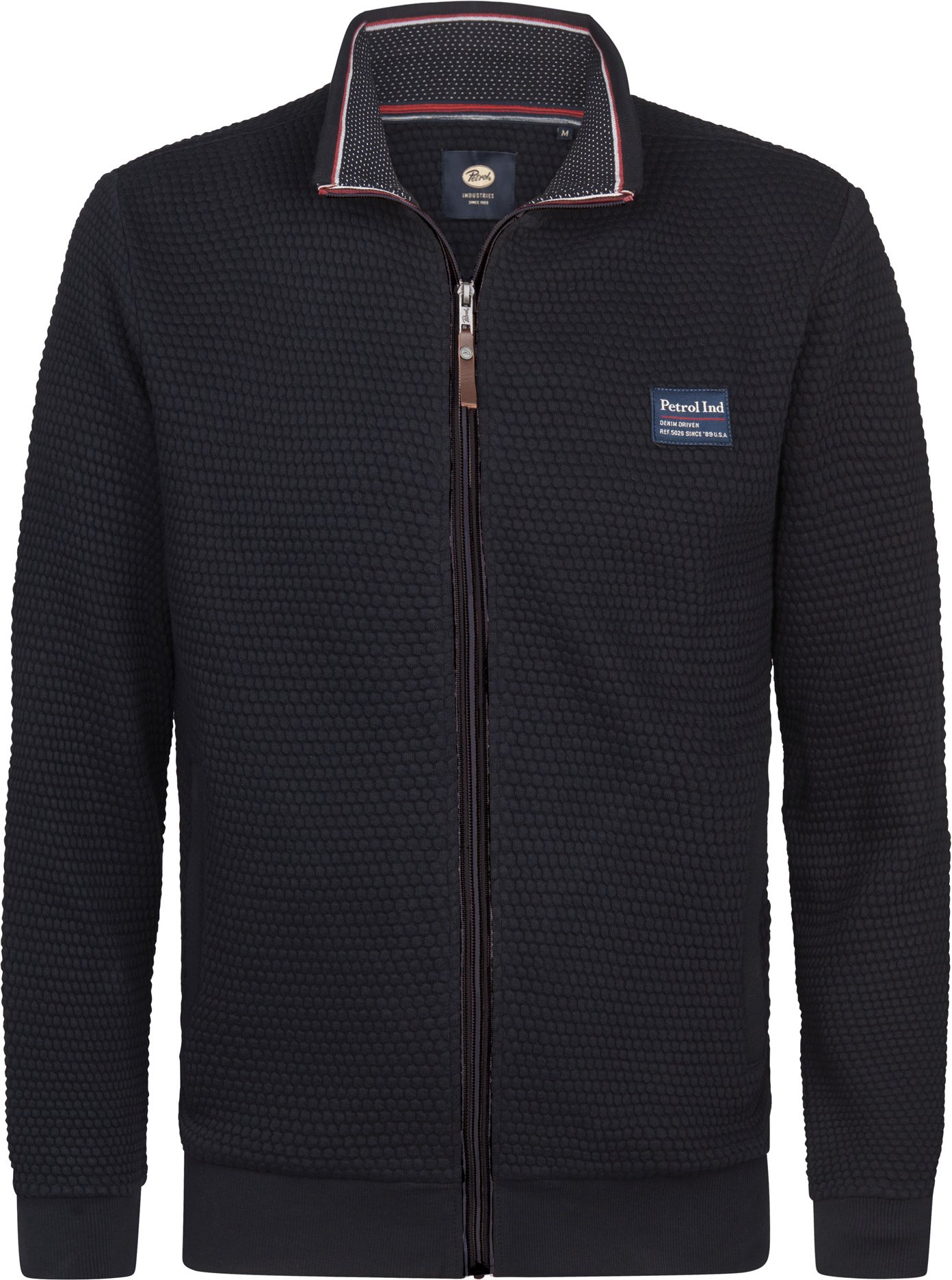 Petrol Industries - Gerippte Strickjacke Kenai Herren - Schwarz