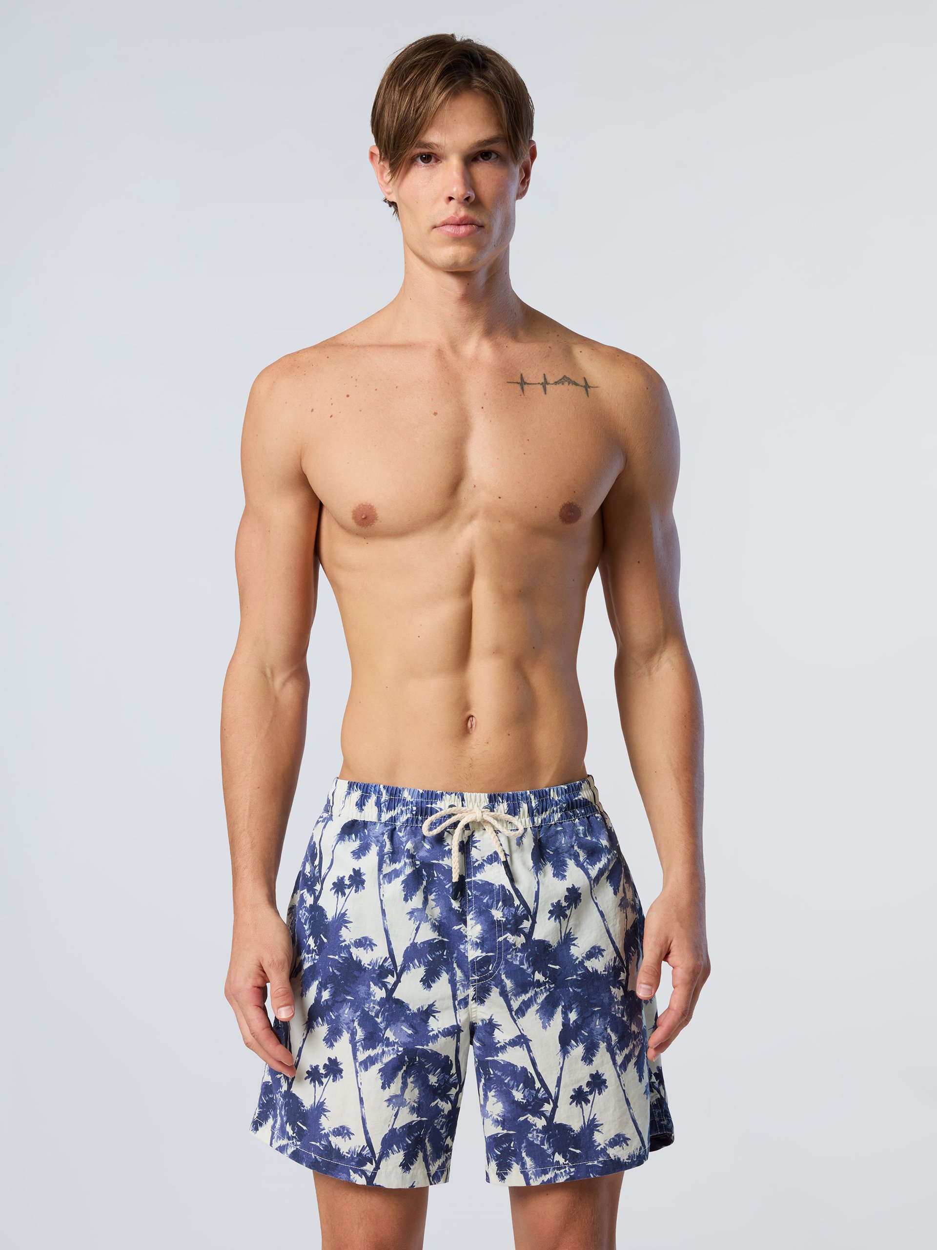 North Sails Badeshorts Gewaschener Druck