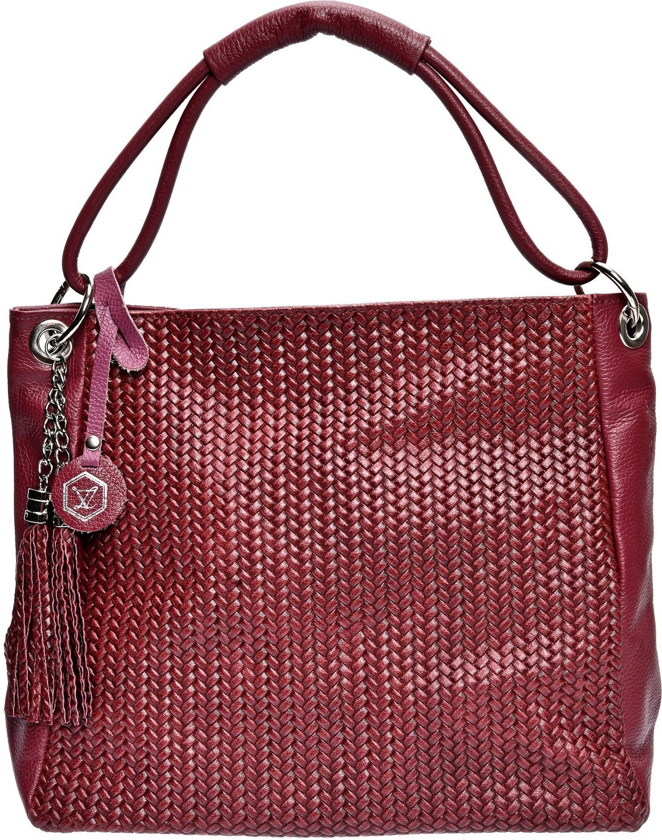 Luisa Vannini Lila Lederhandtasche