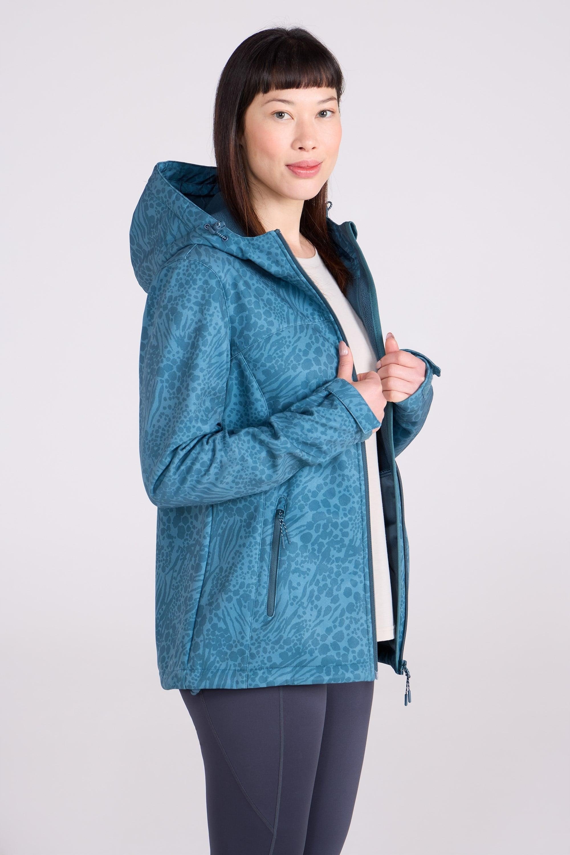 Mountain Warehouse - "Exodus" Softshelljacke Wasserbeständig für Damen (Dunkles Aquamarin)