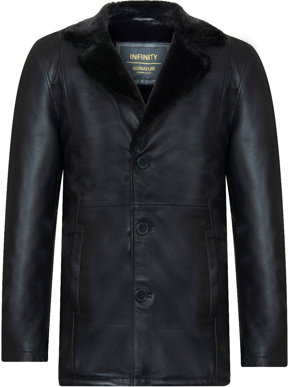 Herren-Blazerjacke aus Reefer-Leder – Pablo