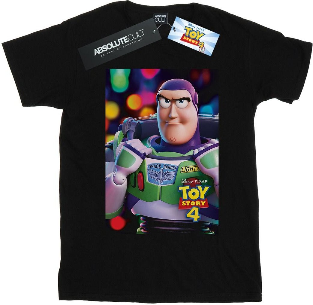Disney - "Toy Story 4 Buzz Lightyear Poster" T-Shirt für Herren (Schwarz)