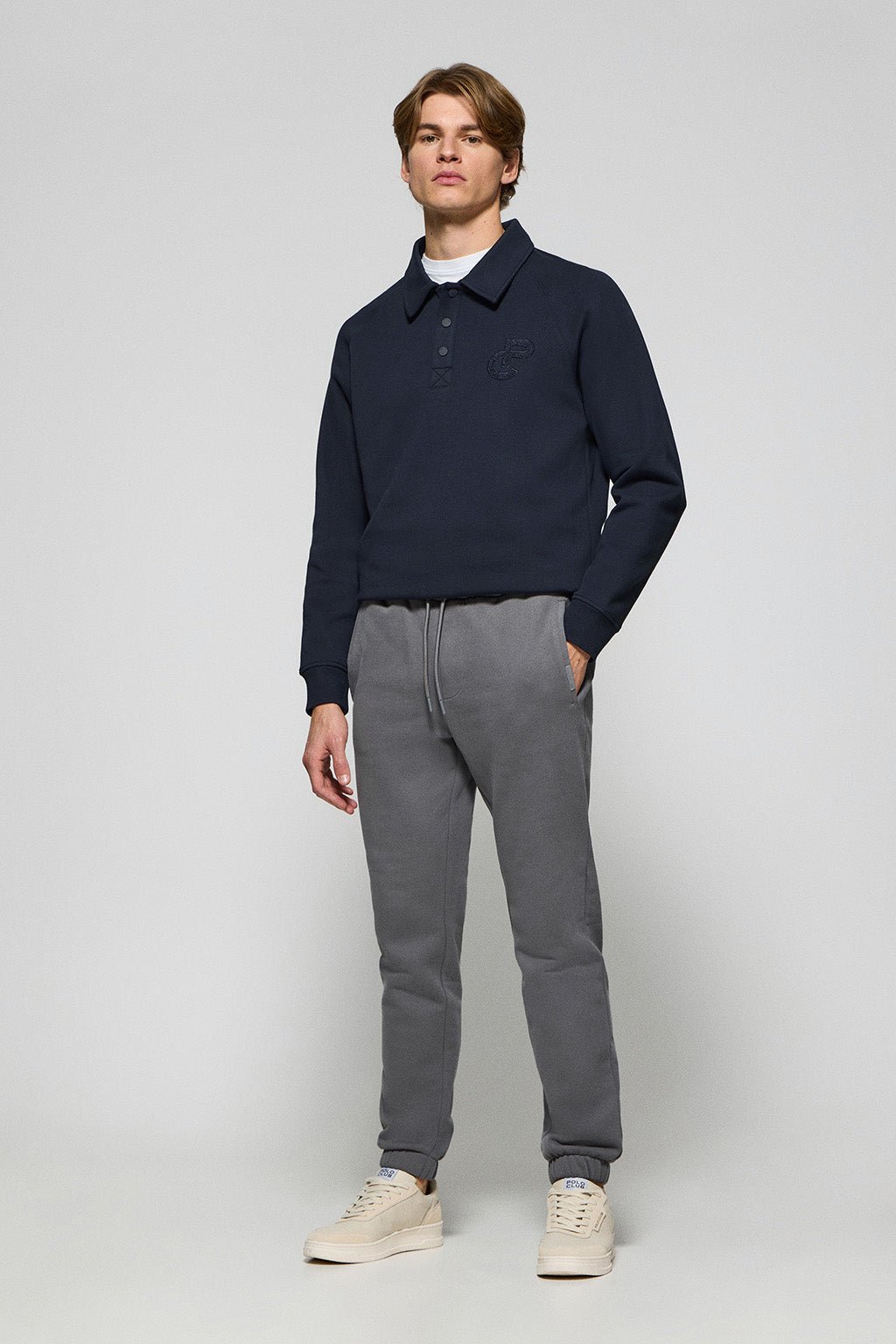 Jogginghose asphaltgrau mit Polo Club Details