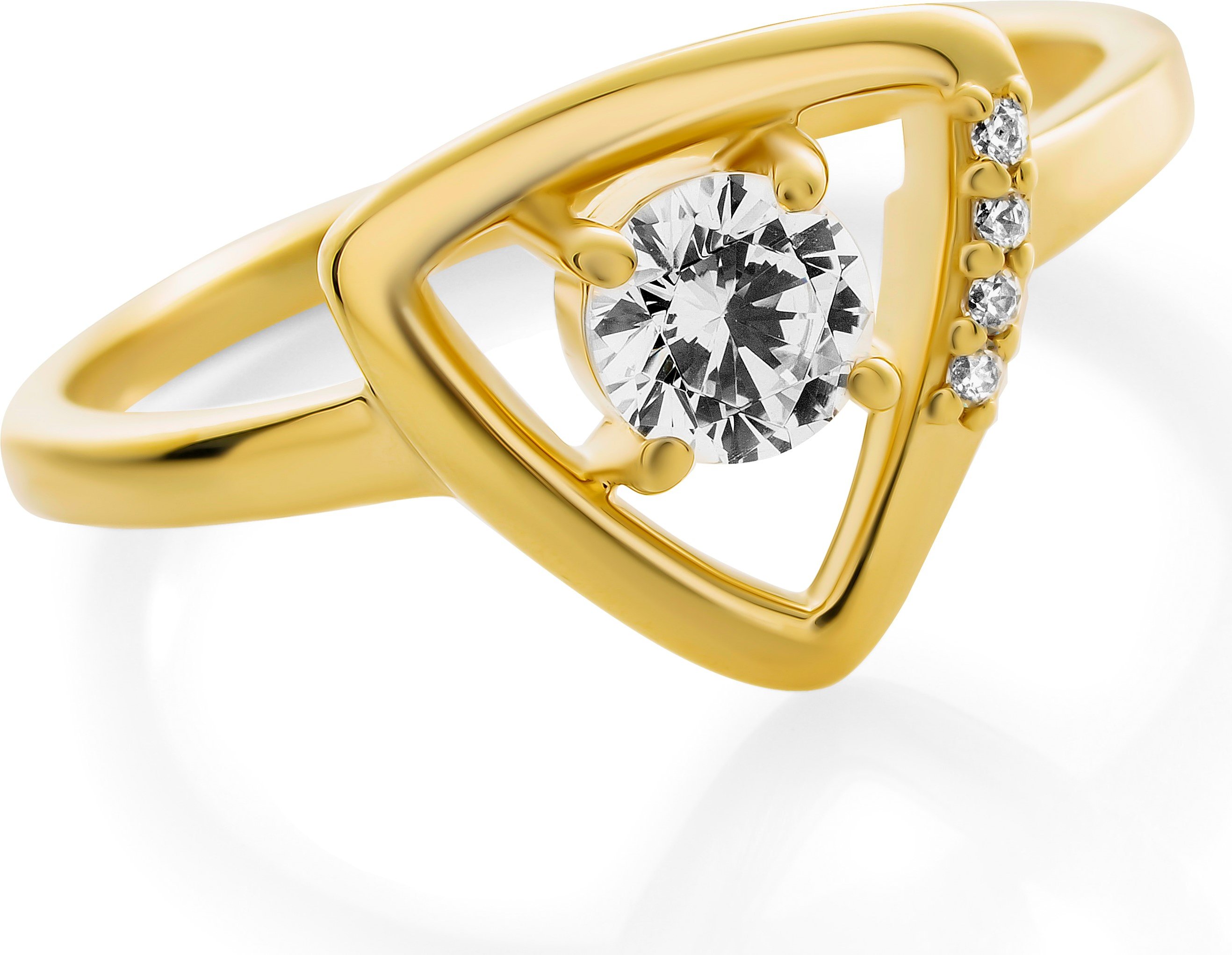 Orphelia 'Santorini' Damen-Ring aus 925er Sterlingsilber – Gold ZR-7570/G