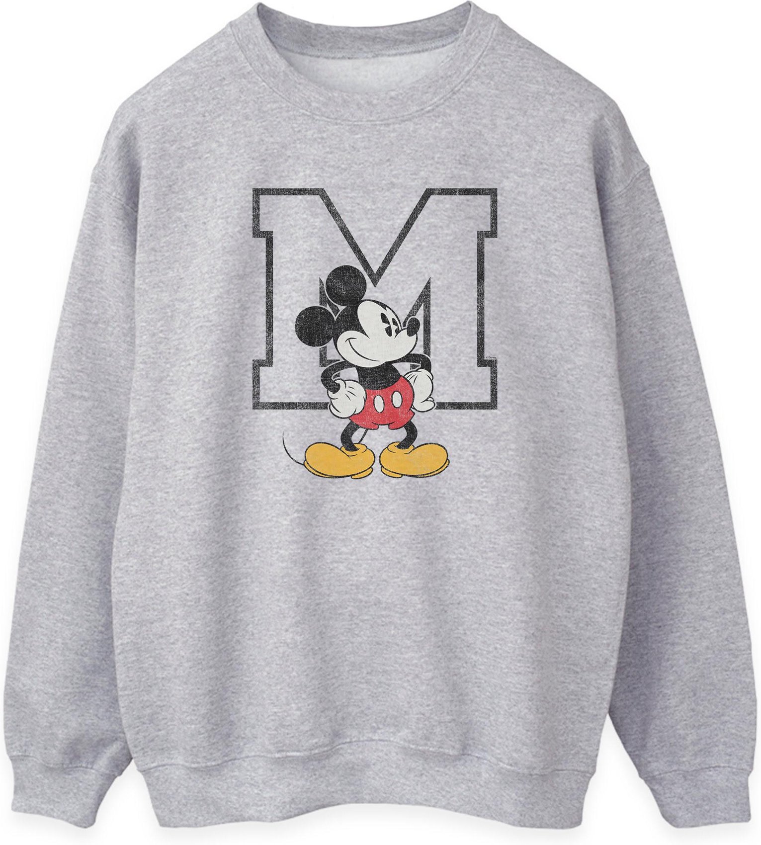 Disney Damen/Damen Classic M Mickey Mouse-Sweatshirt (Heather Grey)