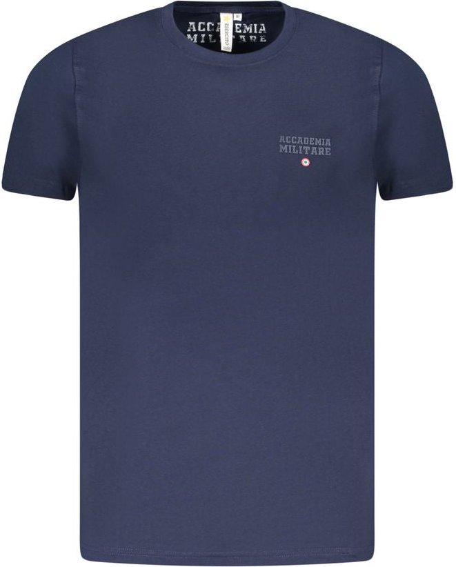 Accademia Militare Blaues Baumwoll-T-Shirt für Herren