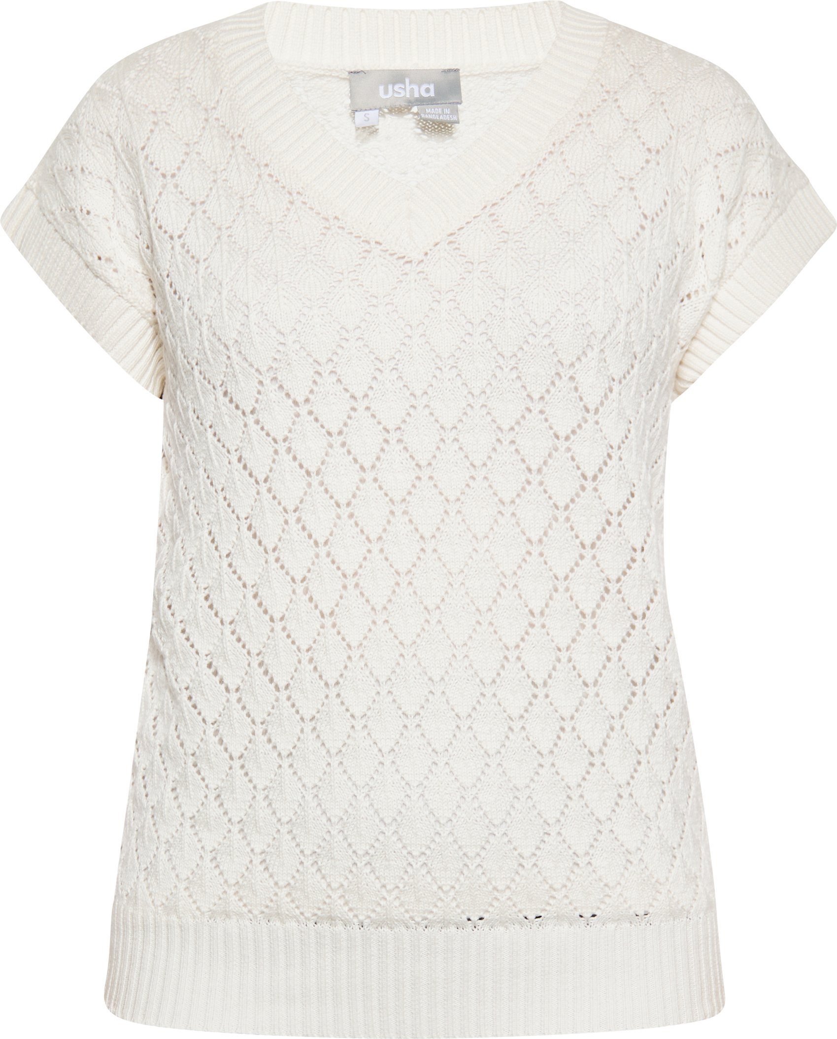 usha Zur Seite fahren Damen Wollweiß