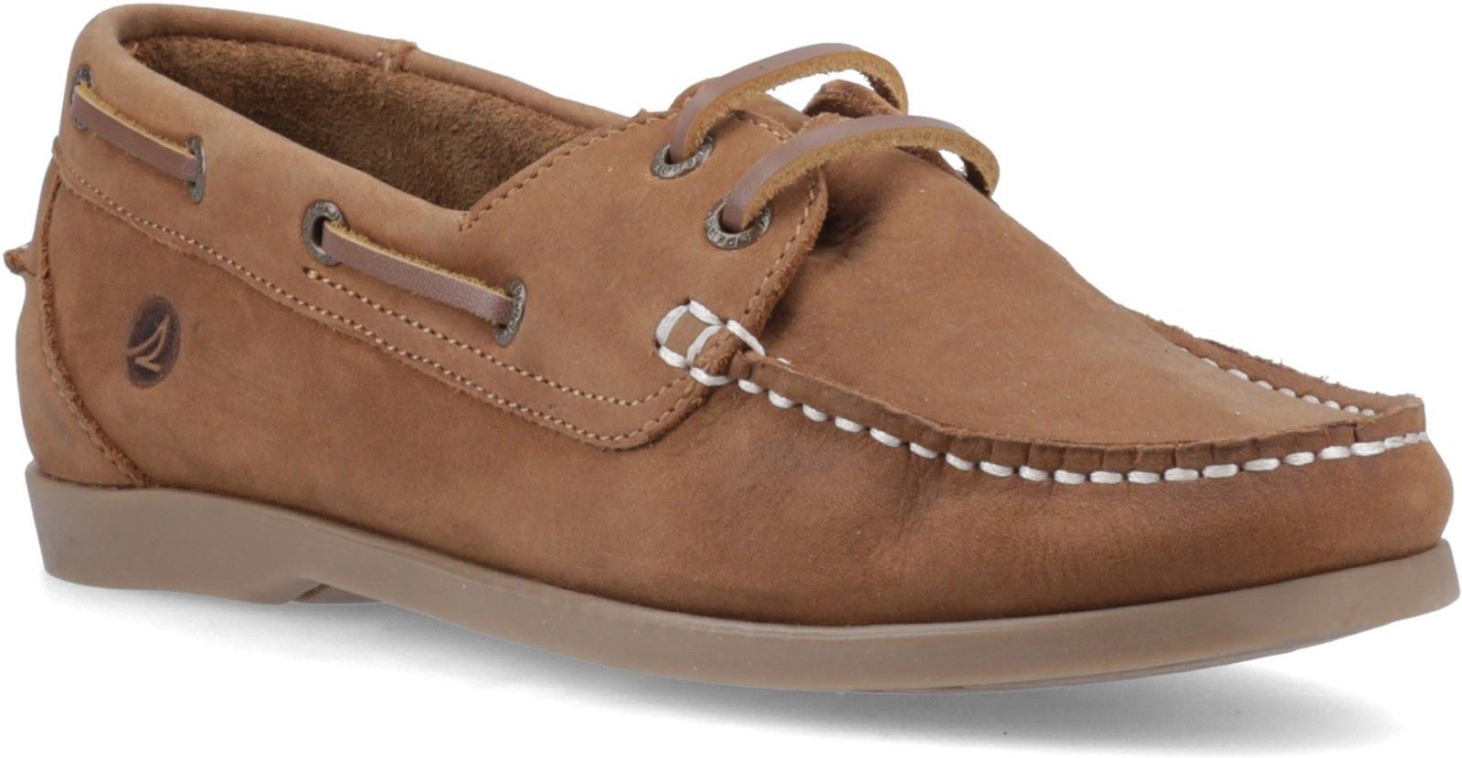 Sperry Balboa 2-Augen Boot Nubuk Damen Tan Bootsschuhe