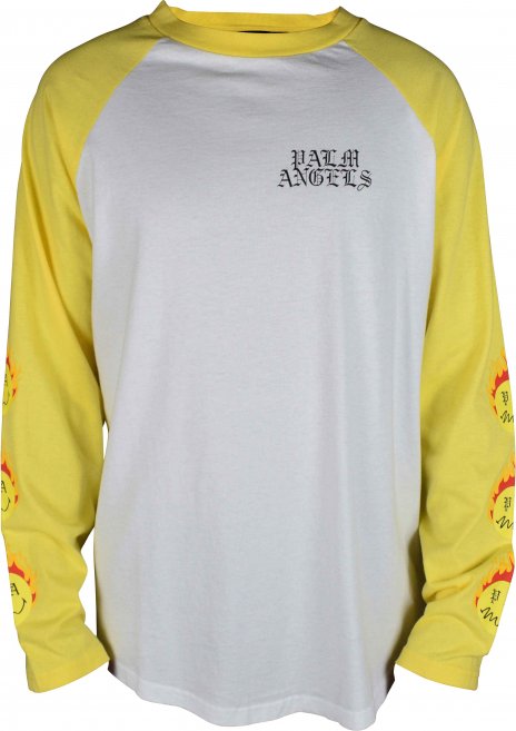 Palm Angels Langarm T-Shirt Weiß