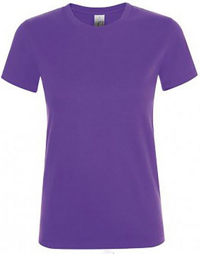 SOLS Damen/Damen Regent T-Shirt mit kurzen Ärmeln (dunkelviolett)