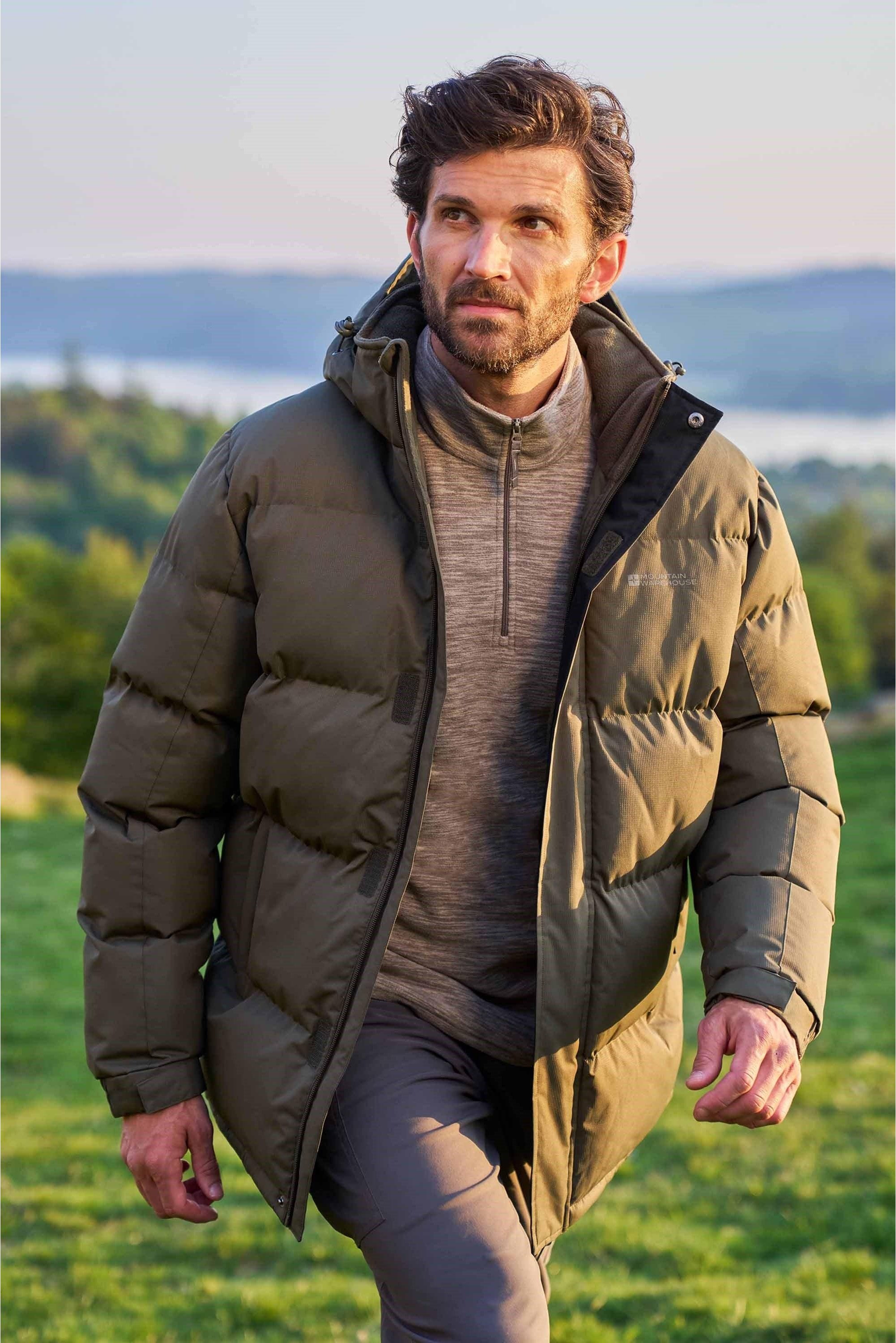 Mountain Warehouse - "Snow" Steppjacke für Herren (Dunkel-Khaki)