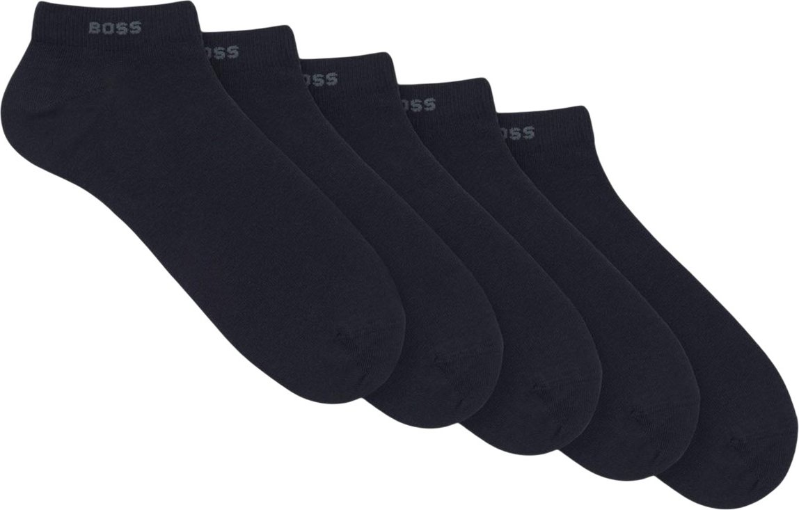 Boss Unisex Erwachsene Knöchelsocken (5er-Pack) (Dunkelblau)