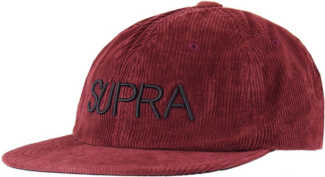 Supra Wine Red Graphic Logo Flat Bim Discord Cap C3092 554
