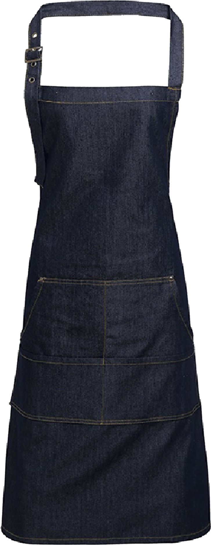 Premier Jeans Stitch Bib Apron (Indigo Denim)