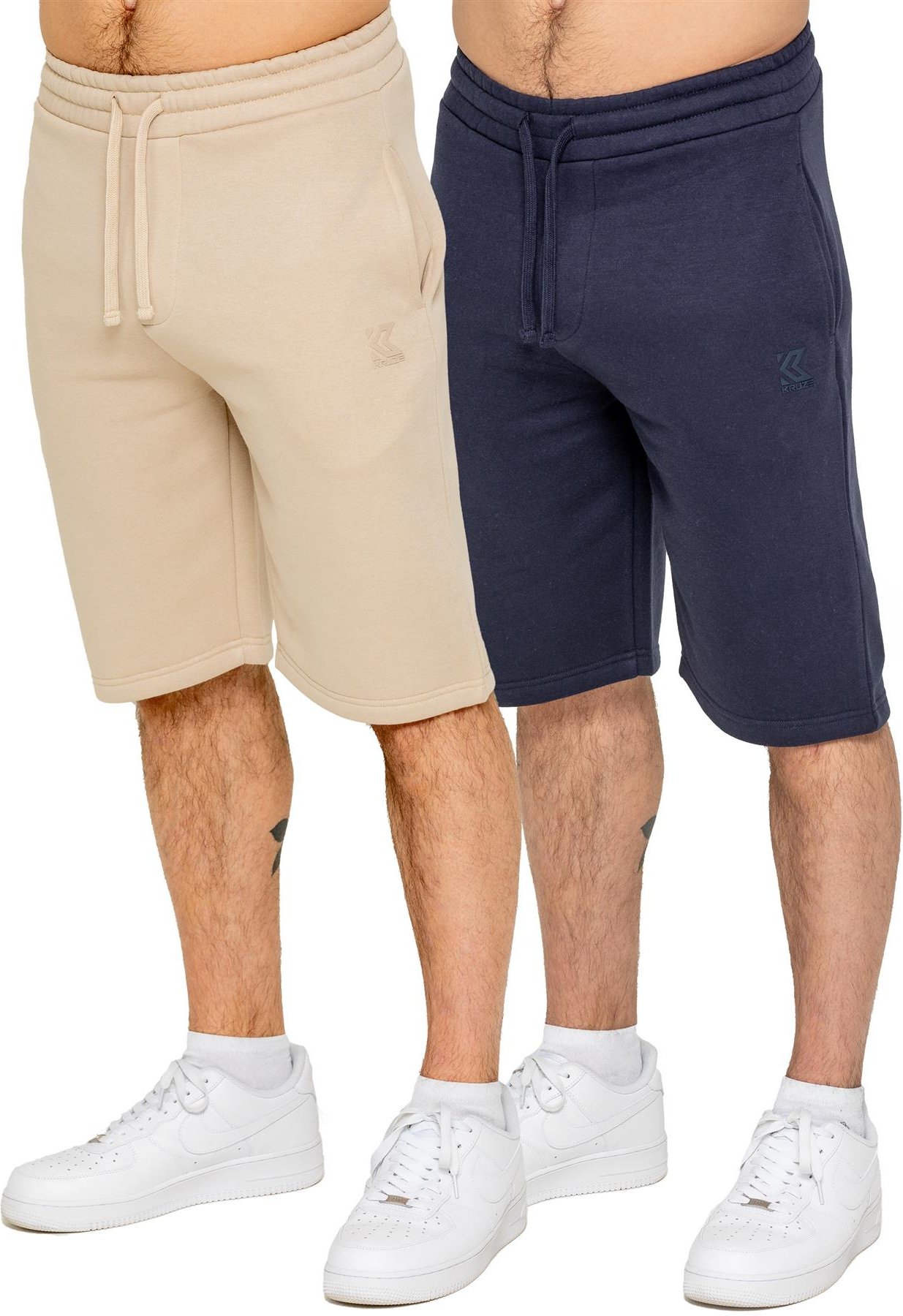 Kruze | Herren Fleece Shorts 2er Pack