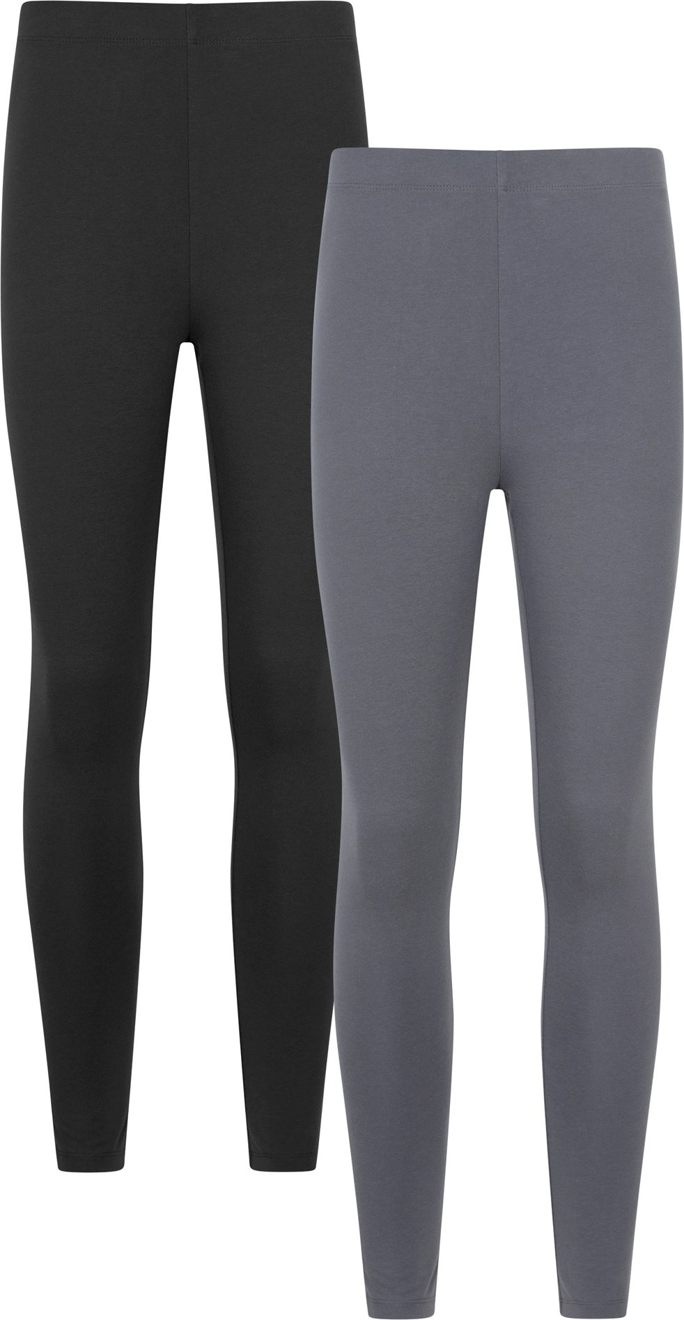 Mountain Warehouse - Leggings 2er-Pack für Damen (Grau/Schwarz)