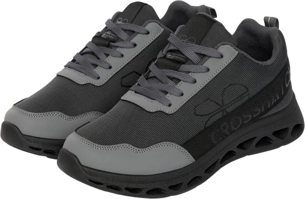 Crosshatch - "Jesmond" Sneaker für Herren (Grau/Weiß)
