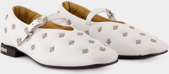 Ballerinas Aj1342 - Toga Pulla - Leder - Weiß