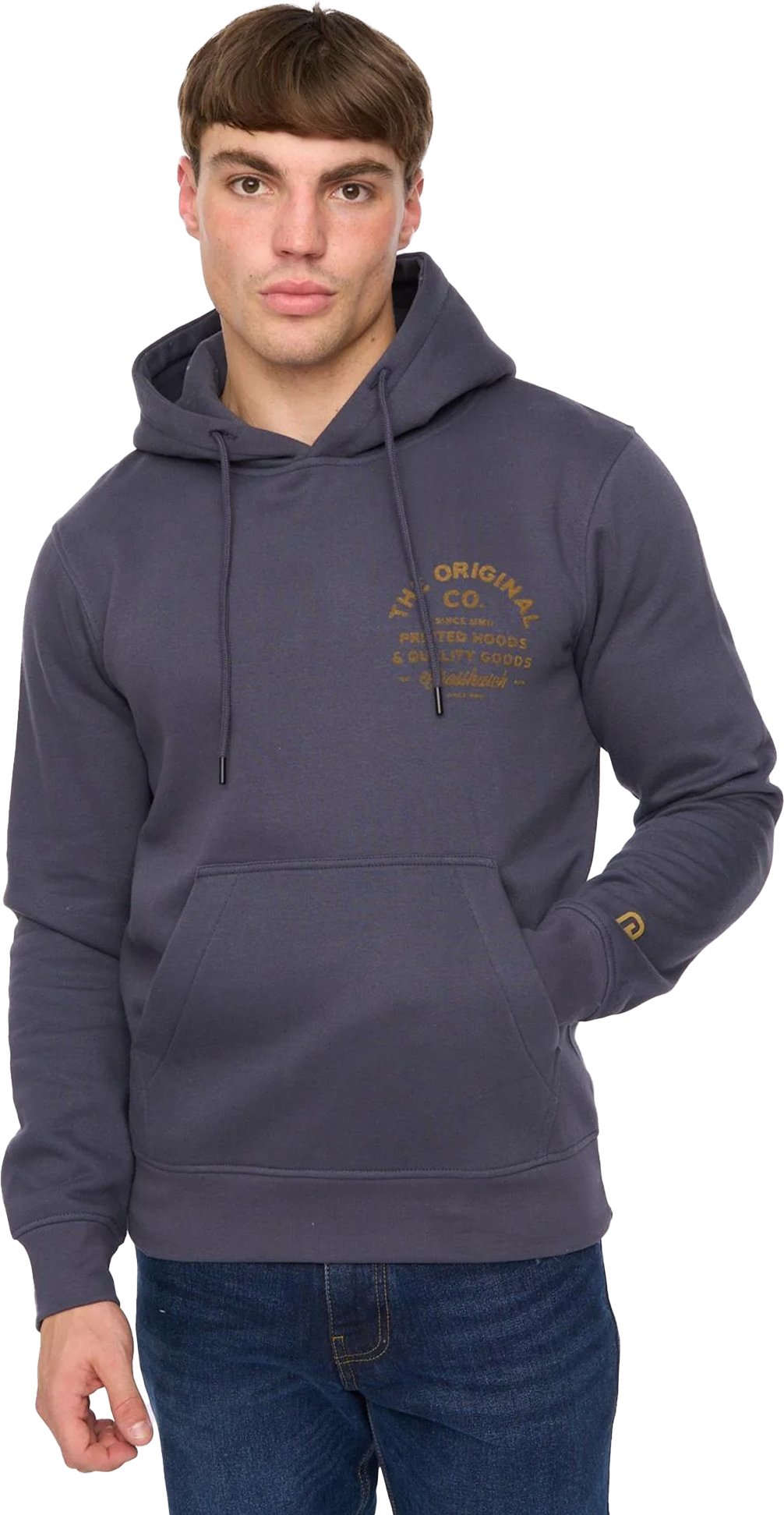 Crosshatch - "Shoptown" Kapuzenpullover für Herren (Marine)