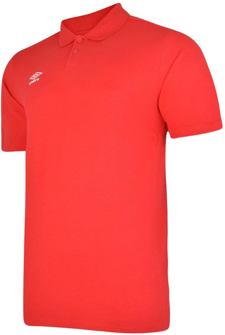 Umbro Herren Essential Polo Shirt (Zinnoberrot/Weiß)