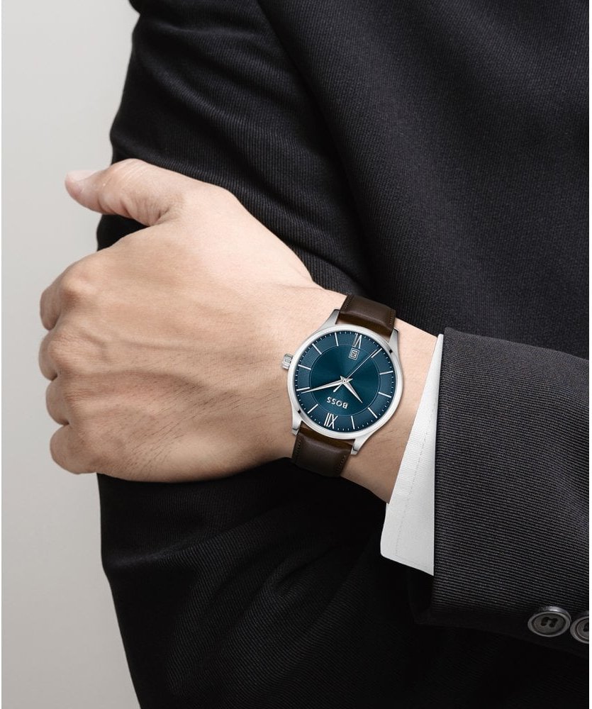 Montre Elite Hugo Boss Pour Accessoires en Bleu Marine