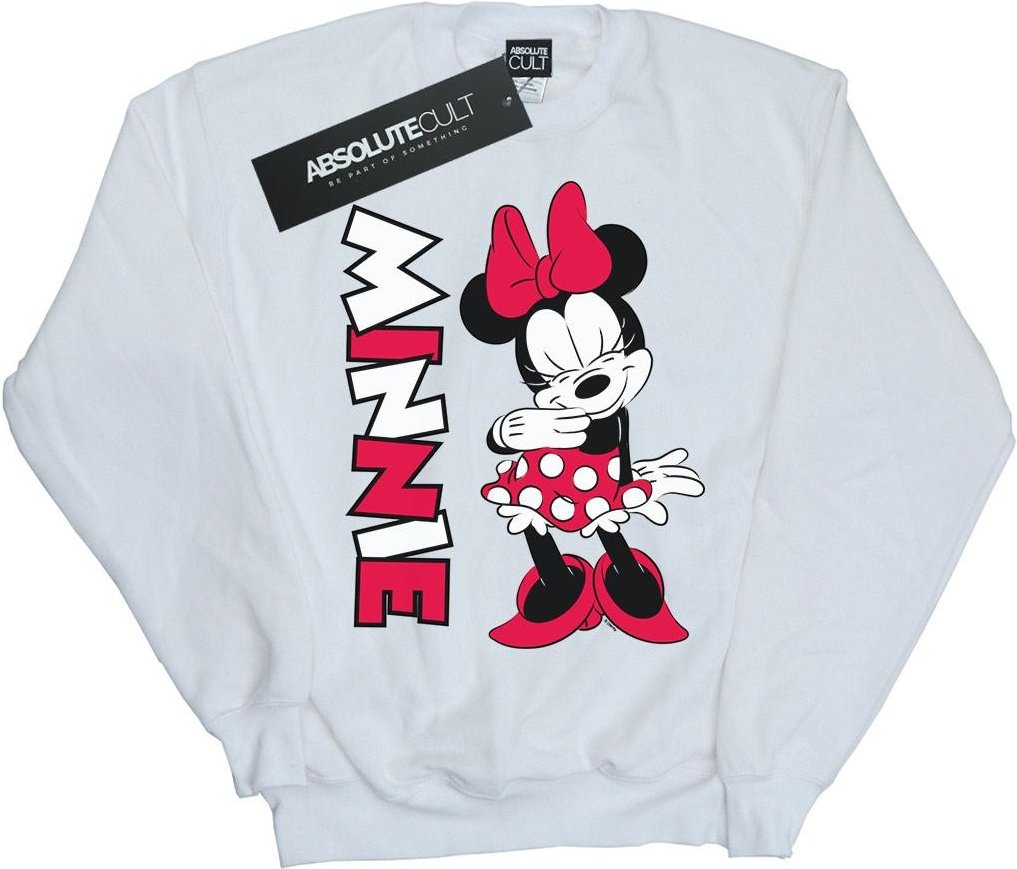 Disney - "Minnie Mouse Giggling" Sweatshirt für Damen (Weiß)