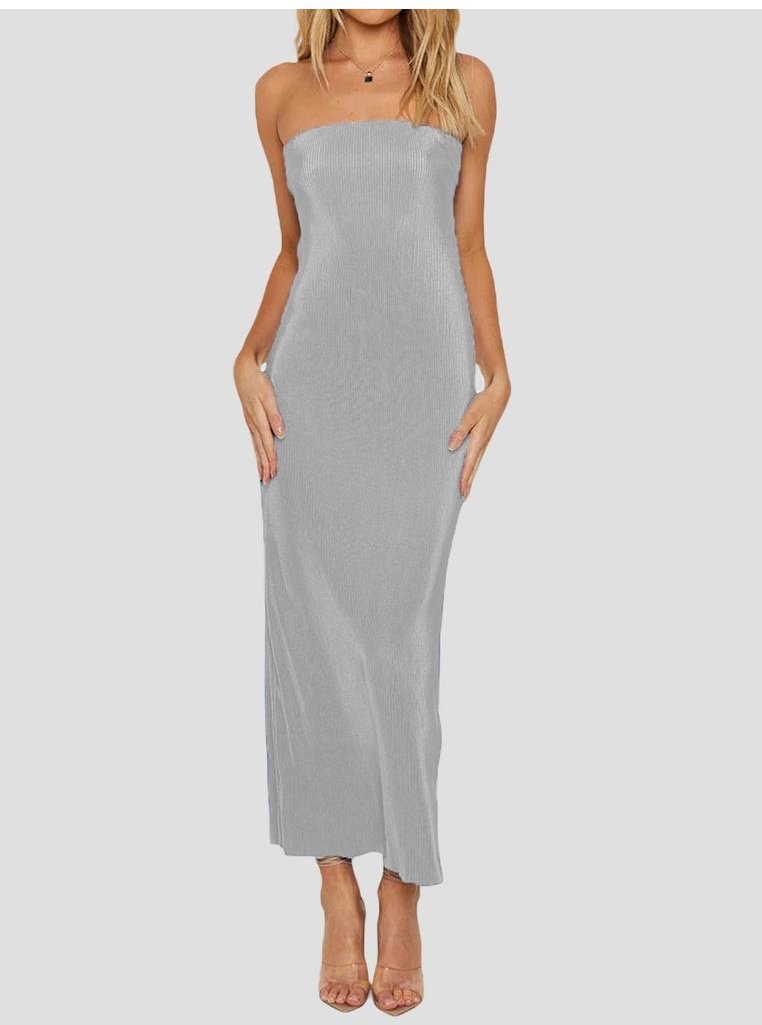 Thumbnail - Damen Schnür-Back Tube Maxi-Kleid