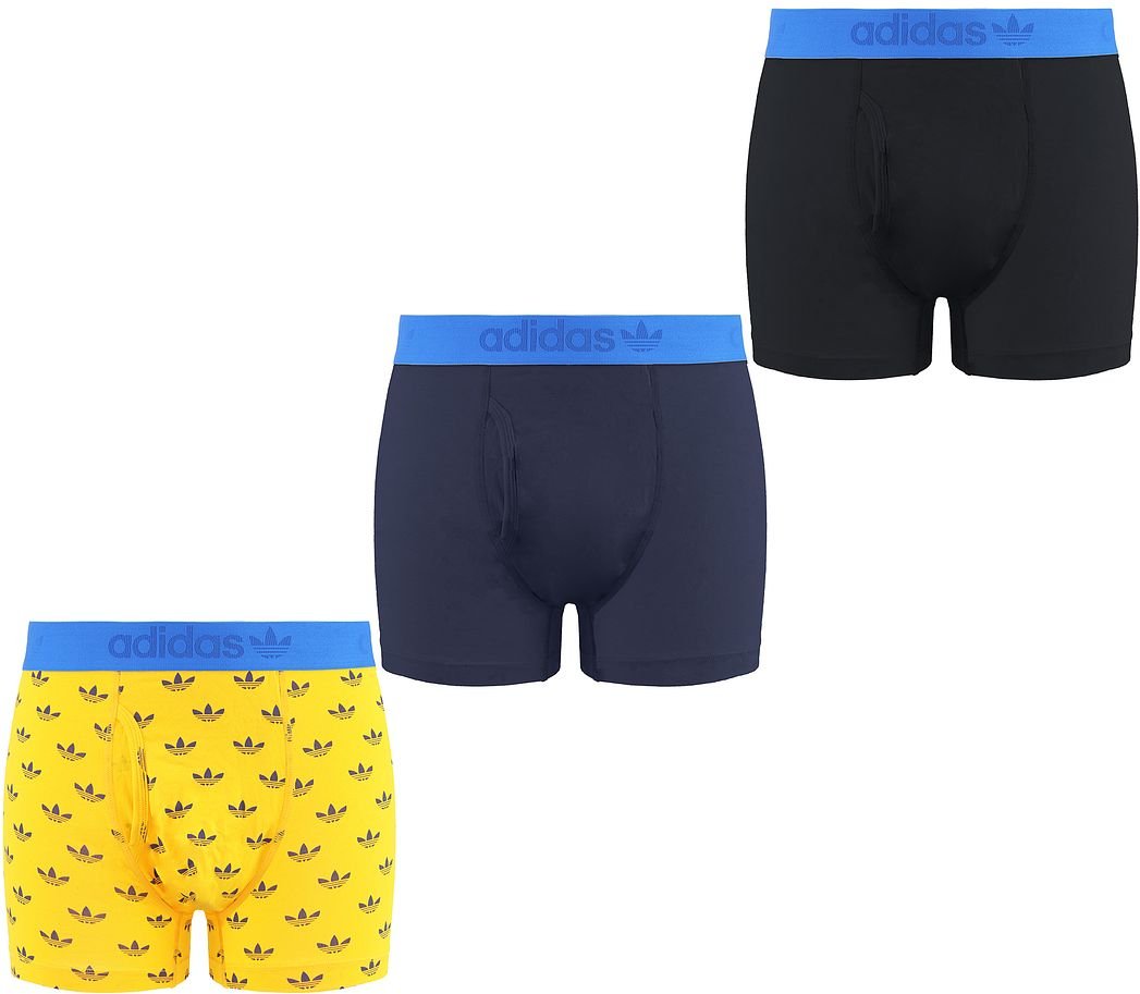 Adidas 3-Pack-Komfort Flex Herren Multikolor-Baumwollstämme