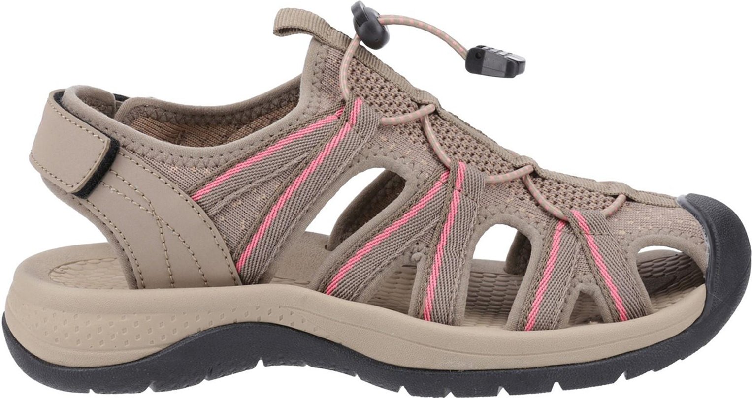 Cotswold Upton Damen Sandalen In Taupe/Rosa
