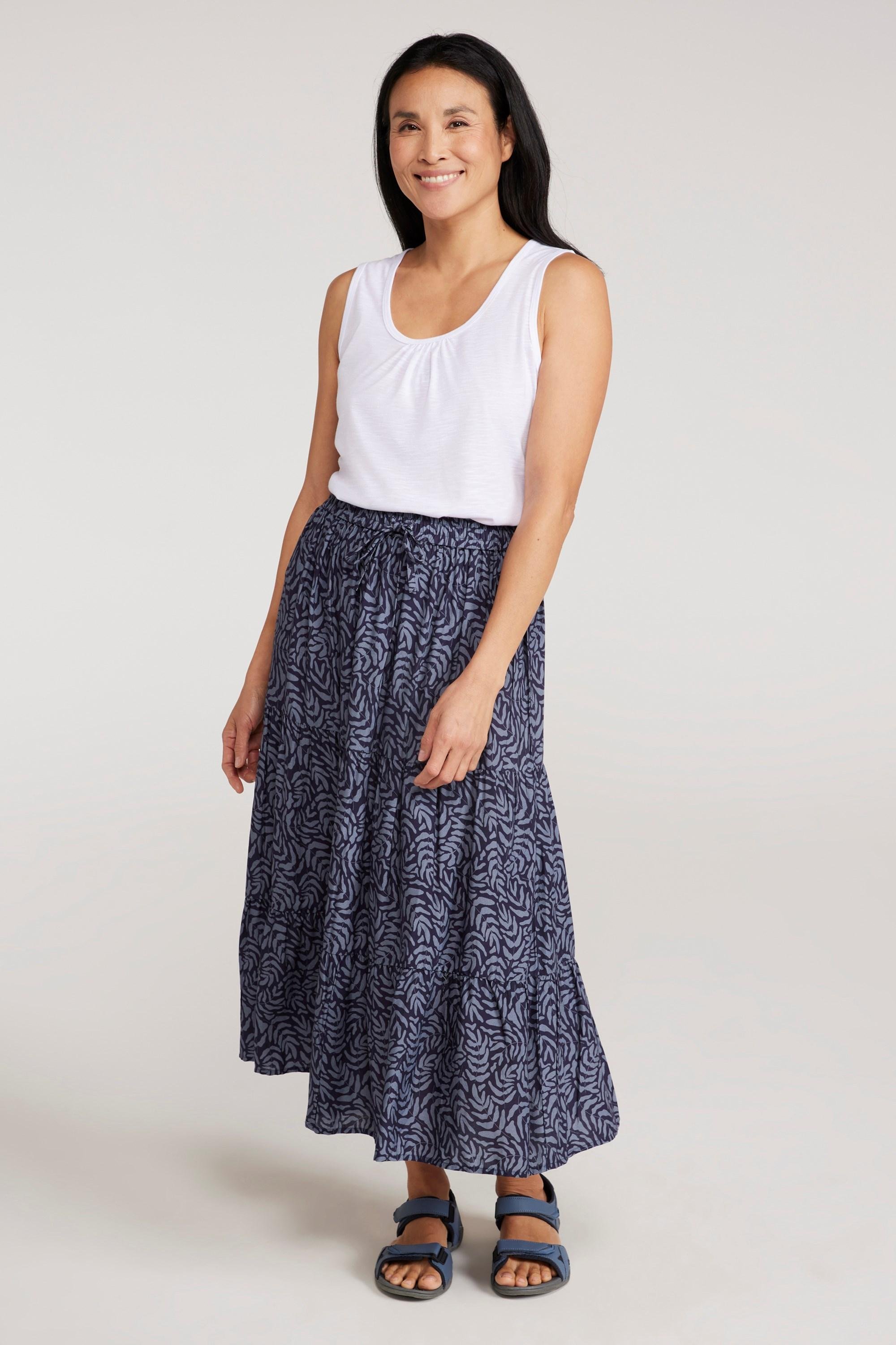 Mountain Warehouse - "Palermo" Midirock Gestuft für Damen (Marineblau)