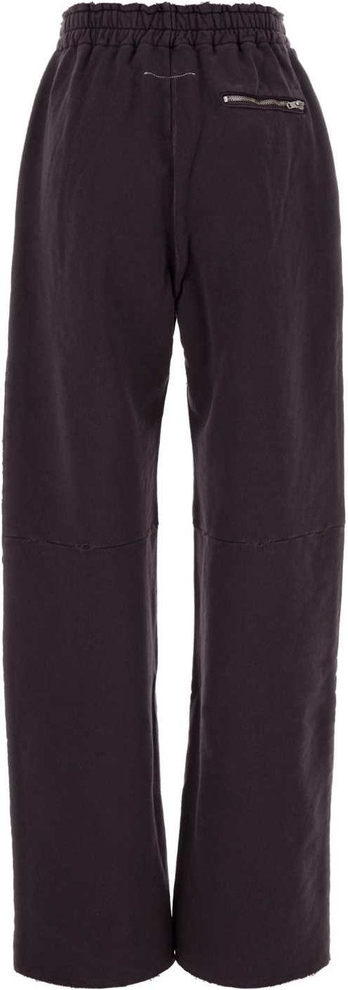 Aubergine Baumwoll-Jogginghosen