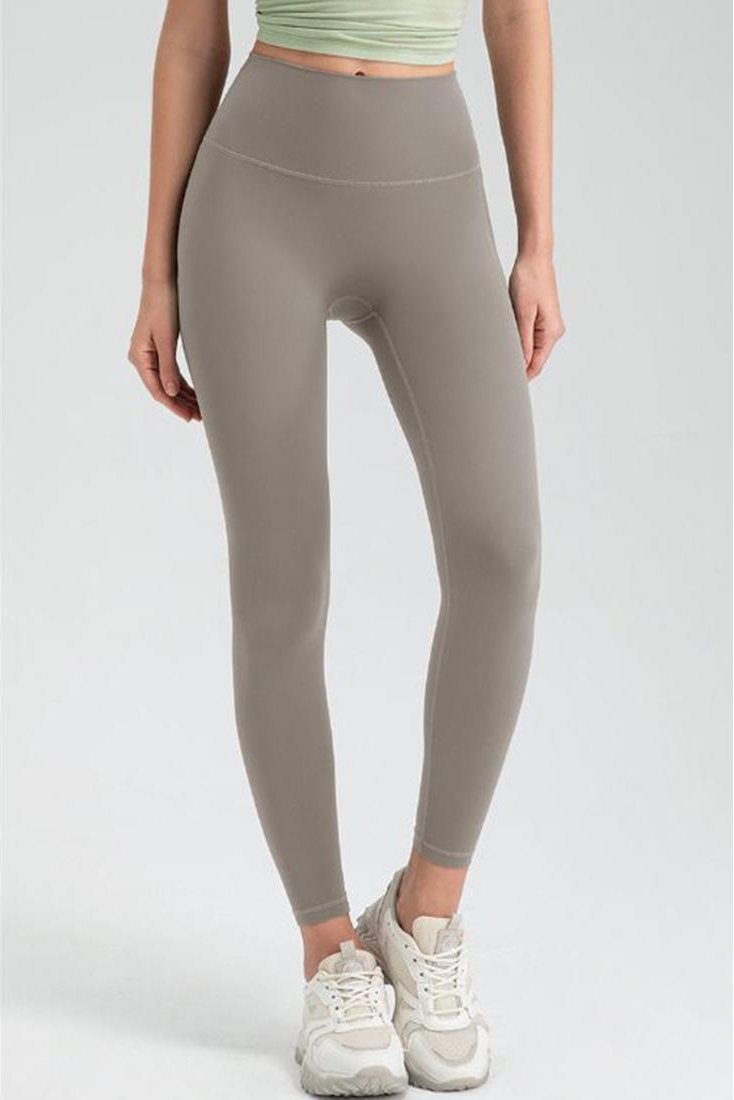 Damen Sportleggings mit breitem Bund und hoher Taille