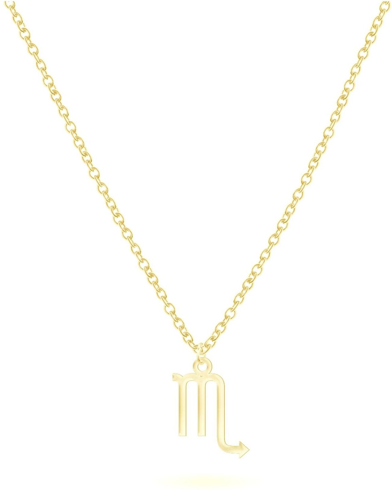 BEKA&BELL Anhänger mit Kette 925-Sterling Silber vergoldet Glänzend 42cm Skorpion