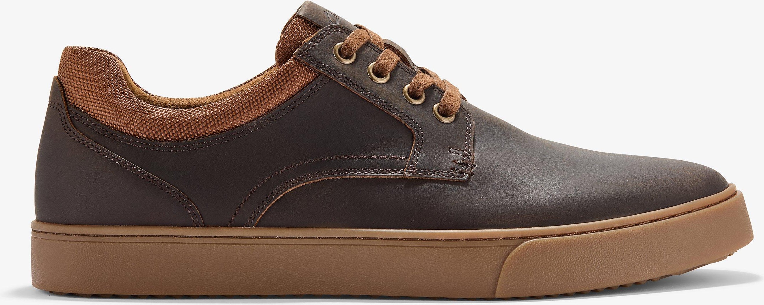 Lockton Schnürschuhe aus tan-farbenem, öligem Leder