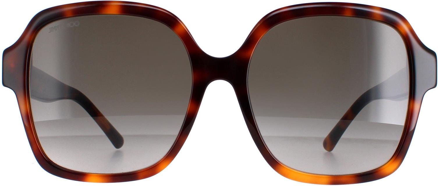 Jimmy Choo Square Damen Dunkel Havanna Braun Farbverlauf Rella/G/S