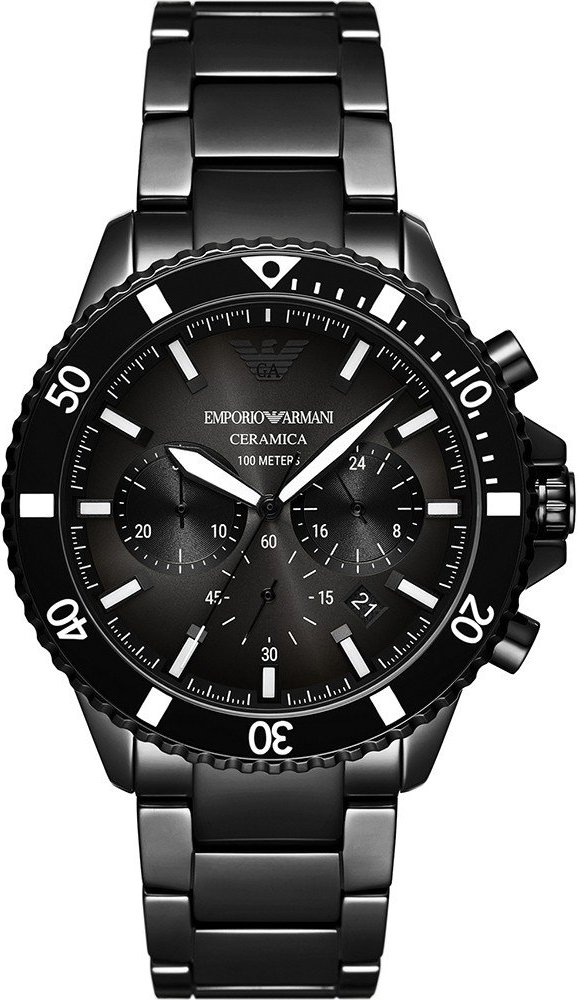 Thumbnail - Emporio Armani Diver Schwarz Herren Armbanduhr AR70010