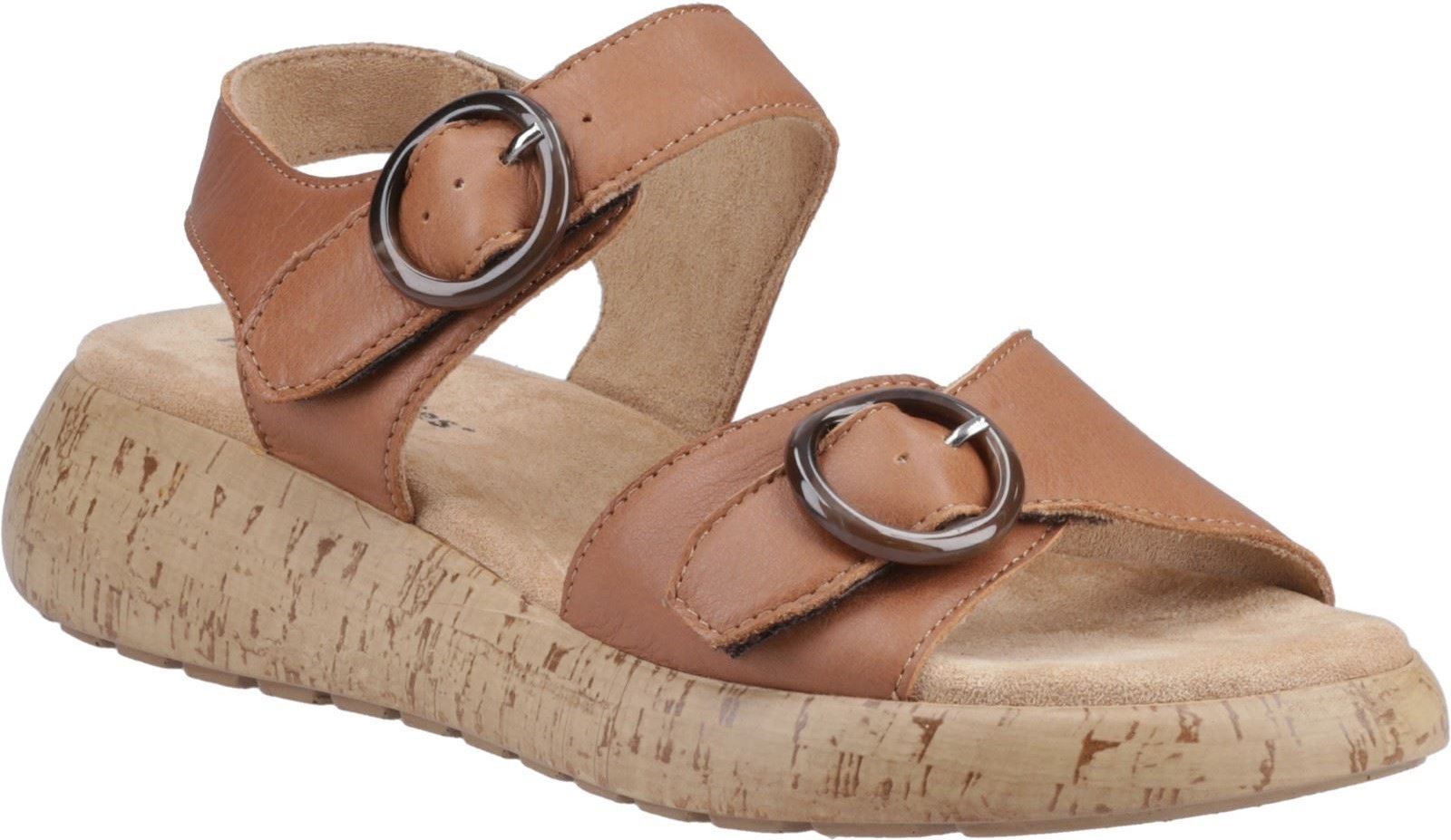 Hush Puppies Alison Leder Damen Sandalen in Tan